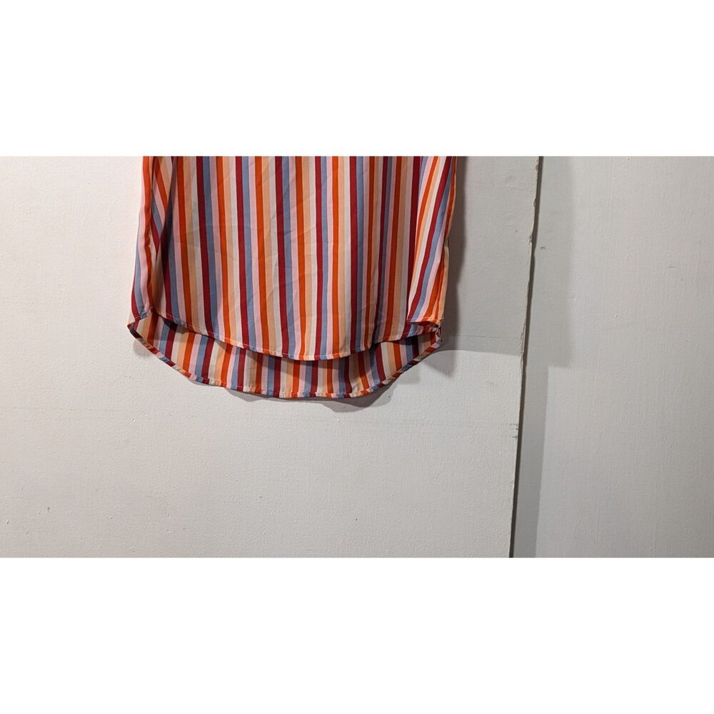Lily White striped semi-sheer Blouse - Picture 2 of 6